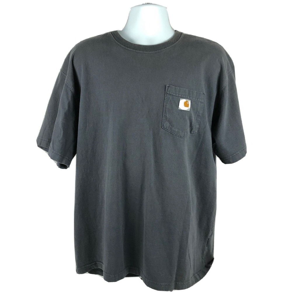 Carhartt Men's Heavy Duty Construction Work Pocket‎ T-Shirt XL Slate Gray